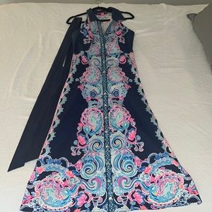 Lillly Pulitzer navy pink and blue